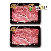 합천축협 합천황토한우 1++등급 불고기 & 샤브샤브, 2팩, 300g