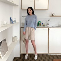 핏앤제이- 네두피 밴딩 데일리 골지 반바지