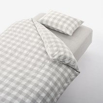 무인양품 MUJI 재생 코튼 혼방 이불 커버 세트
