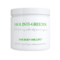 Holisti-Greens 유기농 슈퍼 그린 파우더 스무디 주스 믹스 스피루리나 클로렐라 비트 알팔파 녹차 등 포함 - 항산화 비건 무설탕 슈퍼푸드 보충제 30회 분량 남성 및 여