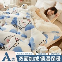 겨울 이불 차렵 이부자리 극세사 캐시미어 코어 두꺼운 따뜻한 단일 기숙사 학생 특별 가을 봄 가을