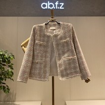 DB_ ab.f.z 배색 라운드 트위드 재킷 (AOW1HJ10C)