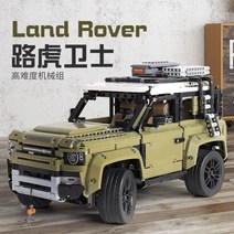 중국 레고 랜드로버 디펜더 크로스오버 모델 포드 랩터 F150 1:1, 랜드로버 단품