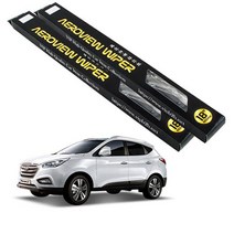 PGM*^몰VIP 뉴투싼IX 에어로뷰 와이퍼 600mm+400mm 차량 고급 유리 자동차 로뷰 닦이 차량용 창문 자동차용^^췤pgm