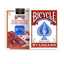 마술카드 마술트럼프 신기한 카드 Bicycle Standard 자전거 표준 색인 카드 놀이 USPCC 라이더 백 데크 매, 01 빨간