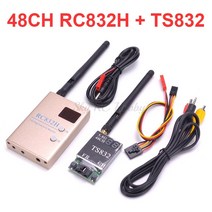 DJI 호환 FPV 5.8Ghz 600mW 48CH 무선 AV 송신기 수신기 TS832 RC832 Tx Rx 세트 전문 RC 레이싱 드론 비, 03 RC832 and TS832
