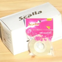 Scalla 18mmx33M 8개-스칼라 아크릴 접착제 크리스탈 테이프 리필 HA391-1