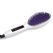 고데기 InStyler Glossie 세라믹 스타일링 브러시 - 강력한 토르말린 가열 플레이트가 있는 빠르고 쉬운, 02 스트레이트 업