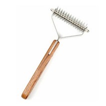 앙비뉴 더베네펫 프리미엄 우드 코트킹 소형14발 AVW3001 엉킨털 제거 고양이 강아지 겸용, 1개