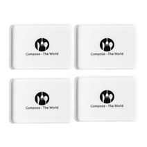 오저씨 미니 트레이 4SET / 사각 카페 플라스틱 미니 아크릴 쟁반, 트레이 4SET / COMPOSE THE WORLD