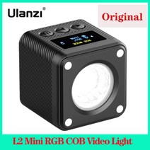 포토 스튜디오 셀프 유튜브 부스 홈 제품 촬영 Ulanzi-L2 미니 RGB COB 비디오 라이트 2700K-7000K 밝기, 02 L2 Bi Color