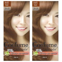 과일나라 컨퓸 헤어칼라 염색약, 845콜스푸드코퍼브라운, 2개