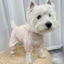 Ozingg 강아지 올인원 우비, 핑크