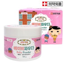 삼현제약 토닥 베이비 파우더 100ml 땀띠분 베이비파우더, 5개
