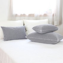 유니코아 바이오칩베개 화이트 블루 황토 참숯함유 칩, 참숯칩