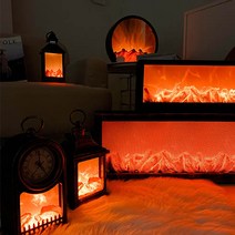 [왓위셀] LED 벽난로 대형 조명 모닥불 무드등 조명 콘솔 가정용 불멍 감성캠핑 집들이선물, 07. 벽난로 G타입