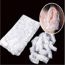 일회용 비닐 헤어캡 이어캡 100매입, 이어캡100매