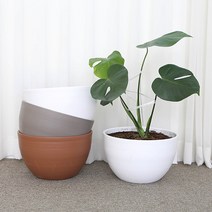 화담 대형식물화분 원형 플리츠화분 토분느낌화분, 1호 황토