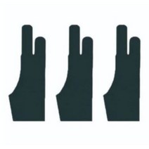 시그니쳐 타블렛 드로잉 미술 장갑 DG-100 3p, 블랙