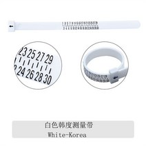 2018 새로운 남성 여성 반지 크기 측정 서클 맞는 영국 장교 손가락 게이지 A-Z 보석, White-Korea