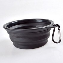 펠렛 제조기 기계 애완동물 사료 가공 1000ml 대형 접이식 개 애완 동물 실리콘 그릇 야외 여행 휴대용 강아지 음식 용기 피더 접시, black_1000ml