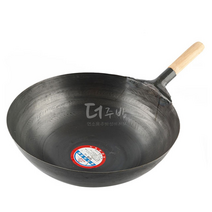 장미표 웍 업소용 무쇠웍 중식 중화 주물 웍 철 북경 중국집 볶음팬 37cm (1.6T), 40cm (2.0T)
