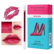 일회용 휴대용 여성용 코튼 면봉 립 틴트 오래 지속되지 않는 페이드 방수 립스틱 메이크업 리퀴드 글로스 20 개/세트, [02] 02. cherries