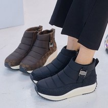 하이비비 요즘 유행하는 통굽 디자인 키높이 패딩부츠 기모안감 엄마부츠