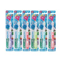 GUM 검 몬스터 어린이 칫솔 x 6개 키즈, 단품