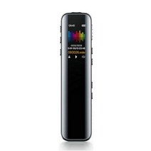 32GB 오디오 레코더 미니 녹음 펜 MP3 음악 플레이어 음성 활성화 디지털 딕 터폰 오디오 녹음 사운드 최대 128GB V39, CN|Black|16GB