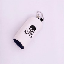 골프볼파우치 골프공주머니 여성 힙색 클러치백미니 지퍼 작은 골프 공 가방 액세서리 해골 허스키 스포츠, 01 skull