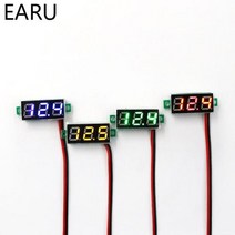 분광계 광도계 적외선 0.28 인치 DC LED 디지털 전압계 0-100V 자동 자동차 모바일 전원 전압 테스터 감지기 12V 빨간색 녹색 파란색 노란색, DC 0-100V Yellow