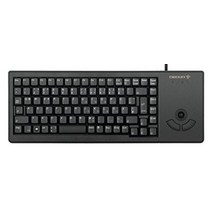 체리 XS 트랙볼 키보드 영국레이아웃 QWERTY 유선 기계식 G84-5400LUMGB-2 블랙, 영국식 레이아웃 - 쿼티