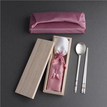칠보은수저 장수거북 1벌 70% 80% 99% 부모님생신선물 개업선물 외국인선물 은수저세트 결혼예물 창립기념품 생일선물 돌잔치선물 입학선물, 1p, 70퍼세트-홍색+핑크보자기