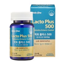 [데일리원] 락토 플러스 500 듀폰 다니스코 균주 11종 생유산균 장용 60캡슐 1개, 1통