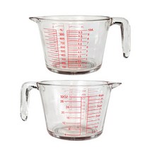 더홈스 유리제 계량컵 2p 세트, 1000ml