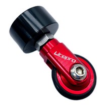 33.9mm 시트포스트용 접이식 자전거 롤러, 빨간, 알루미늄 합금 고무