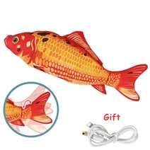 고양이 장난감 뱀 마우스 물고기 놀이움직이는 전기 봉제 모양 박제 베개 물린 fish flop cat wagging cat happy toy, m 25-30cm, a