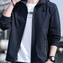 데일리텍 남자 바람막이 후드 점퍼 봄 자켓 트레이닝 등산복