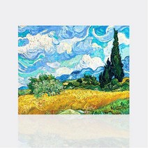 보석십자수 수재샵 삼나무가있는 밀밭 50x40