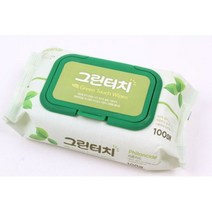 그린터치 유아 아기 보송 피톤치드 물티슈 캡형 100매, 분홍이네 본상품선택