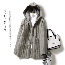 WHR 여성 후드패딩 누비 퀼팅 경량 무지 빅사이즈 코트 자켓 점퍼 데일리 겨울옷