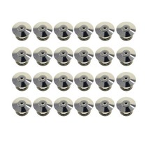 24Pcs 금속 핀 백 잠금 핀 키퍼 타이 압정 균일 배지에 대한 백킹