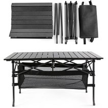 캠퍼힐스 가성비끝판왕 야외 접이식 테이블, 접이식테이블 + 하부 보관함