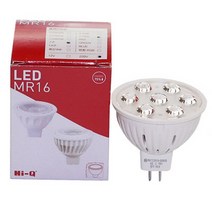 진성전자 하이큐 LED 7구 MR16 220V 1.4W(청색 녹색 적색 변황)