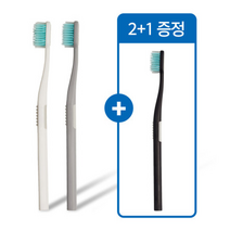 2+1 라이브오랄스 치과전용 교정 칫솔 4중 미세모 치아 교정용 칫솔, 매트차콜