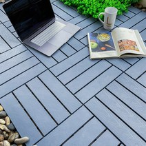 나무 바닥 데크 타일 10p 발코니 부식 방지 플라스틱 테라스 현관 바닥 셀프시공, 사이드바{쌍}, 10개