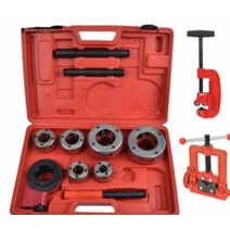 파이프머신 휴대용 수동 미싱기 나사가공기 배관 절삭기 미싱기 머신기, 수동 대형 바이스 세트