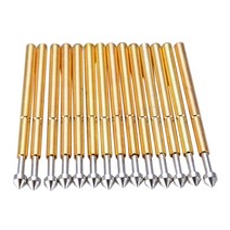 100PCS P75-E2 봄 테스트 프로브 포고 핀 1.3mm의 원뿔 머리 1.0MM 골무, 하나, 금은