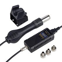 jcd hot air gun 8858 micro rework 납땜 스테이션 led 디지털 헤어 드라이어 납땜 700w 열 총 용접 수리 도구, 협력사, 220V EU 플러그, 검은 색